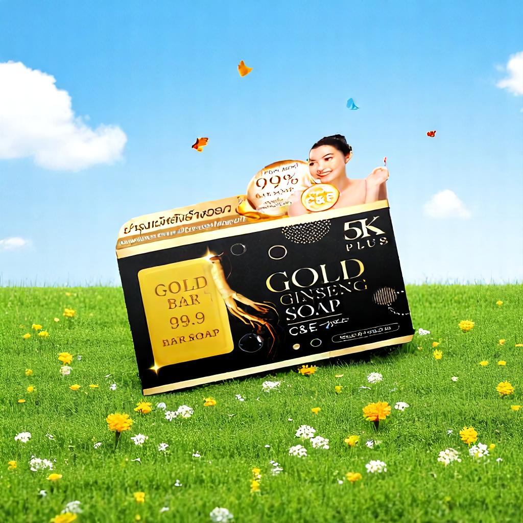 5K PLUS สบู่ล้างหน้า โกลด์ ซีแอนด์อี ไวท์ โซป 80กรัม